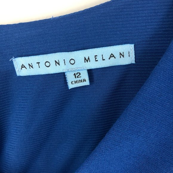 Antonio Melani Cobalt Blue Phoenix Dress Career 12 - Picture 4 of 6